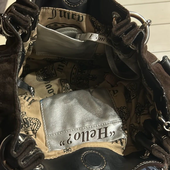 Juicy Couture Black and White Shoulder Bag - Picture 6 of 12